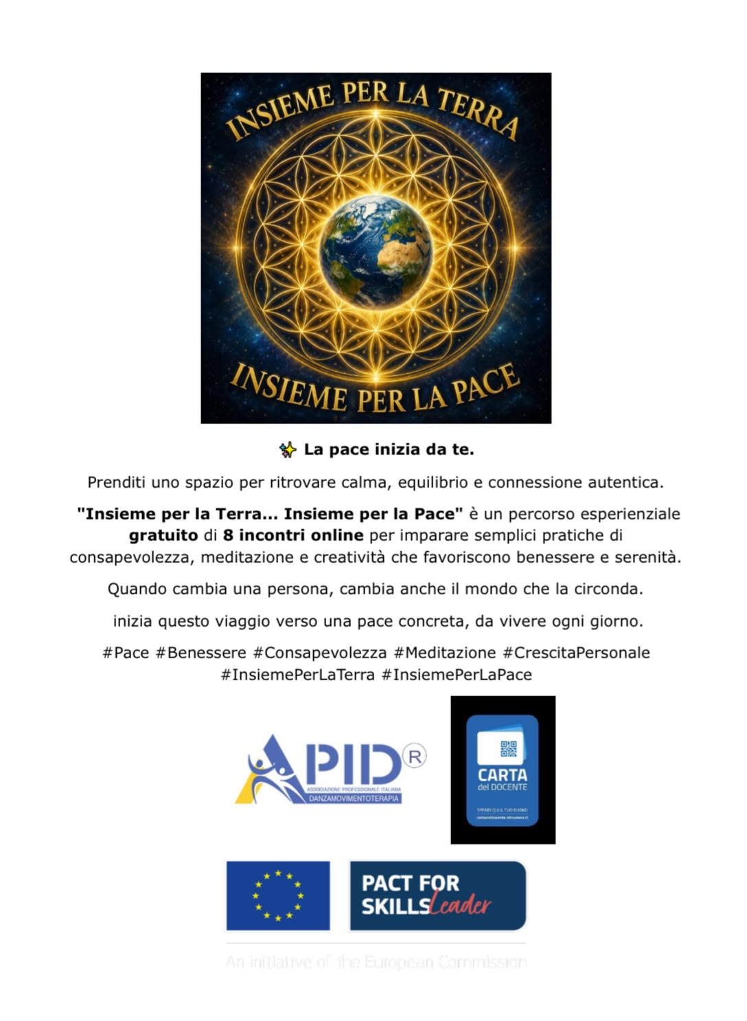 Insieme per la Terra… Insieme per la Pace
